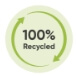 100% recycled