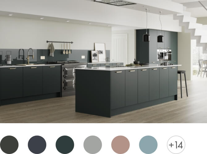 Sleek Lucido Painted to Order from Jewson Kitchens