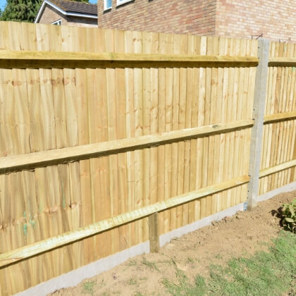 Shop fencing timber