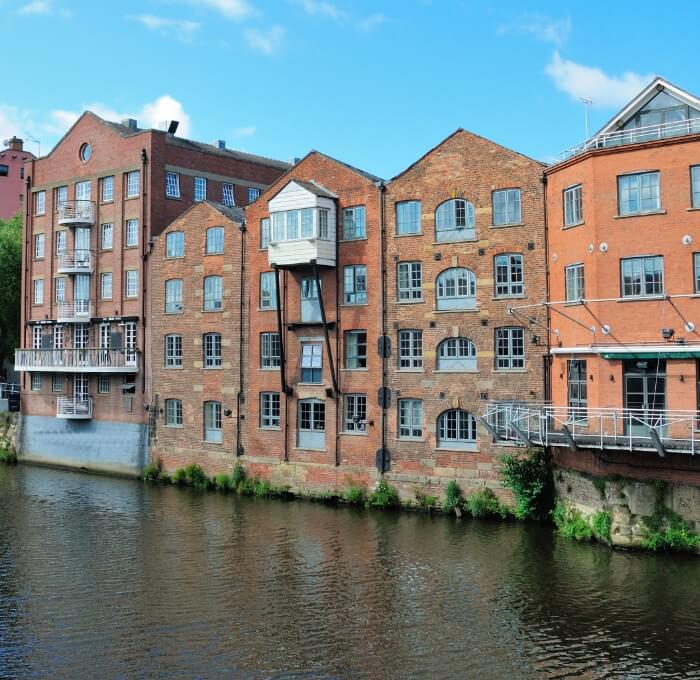 Brick buildings