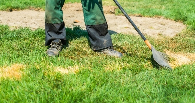 Remove existing turf