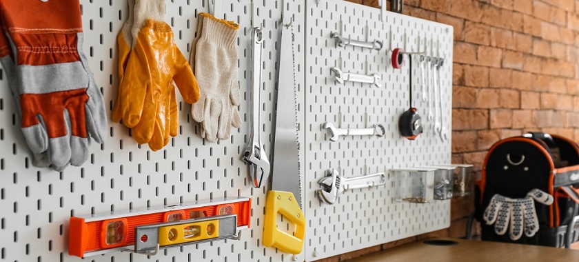 pegboard for power tools
